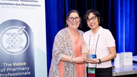 Pharmacy technician Bhawanjot Bahadur is the recipient of the first-ever RPhT recognition award from the New Brunswick Pharmacists’ Association. (New Brunswick Pharmacists’ Association)