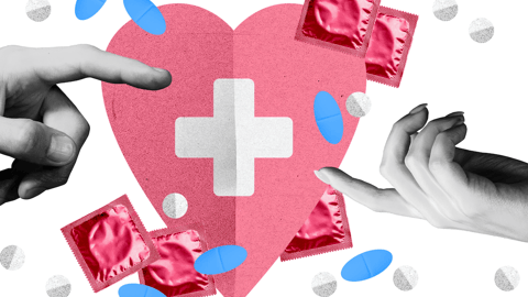 graphic image of sexual health aids