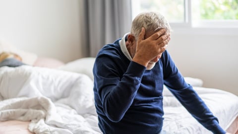 A man suffering from a stroke