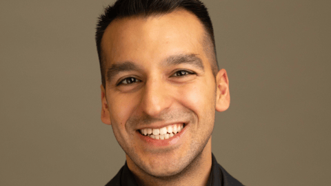 Young man smiling