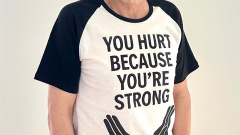 Man with t-shirt on