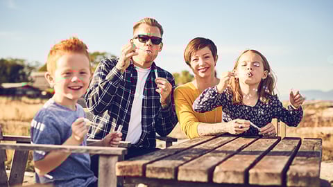 A group of people enjoying a day out together