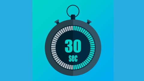 A stop watch reading 30 seconds