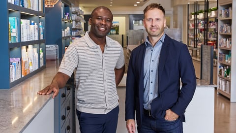 Dan Curle, pharmacist owner (right) and Michael Kani, pharmacy manager