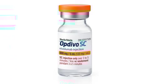 Bottle of medication: Opdivo 