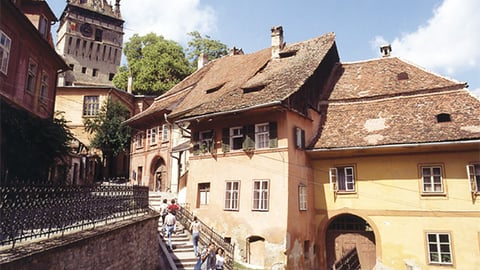 A picture of a rural village in Europe