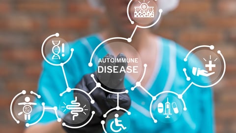 Visualization of how different types of autoimmune disease connect with each other