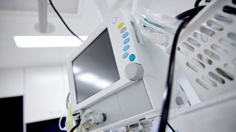 Life support machine in a hospital 