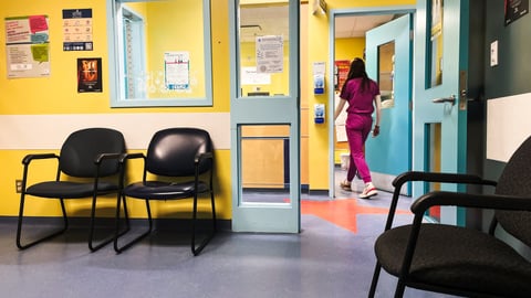 Waiting room in a doctor's office