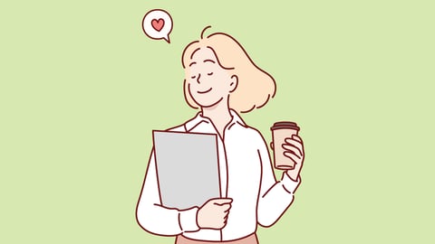 A cartoon of a happy pharmacist