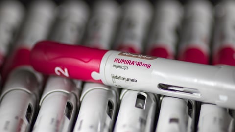 Humira, an injectable biologic drug used to treat arthritis.