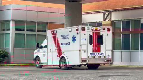 An ambulance in Victoria, B.C.