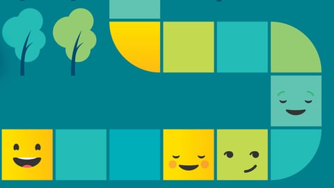 A cartoon of a pathway