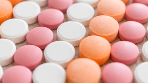 Several rows on different coloured tablets