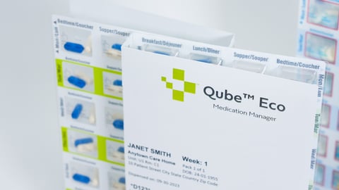 Qube Eco medication adherence packaging