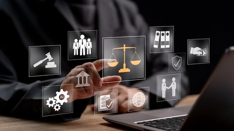 Graphic symbols showing acxountability in business