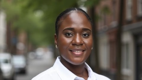 woman in white shirt