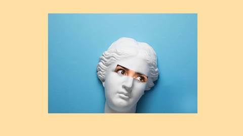 The top of a justice statue