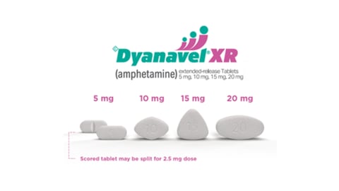 A package of Dyanavel XR for ADHD