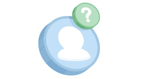 An empty profile icon