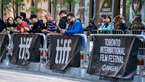 TIFF signs in downtown Toronto.