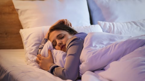 Young woman sleeping
