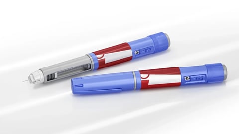 Semaglutide injection for diabetes treatment, weight loss, effective blood sugar control, diabetes management. Medical injection, healthcare, diabetic care improve patient health, glucose control, 3D; Shutterstock ID 2490263877