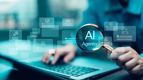 AI Agents Business and AI agent and generative artificial intelligence concept, Education, Data Analysis and AI customer support, chat and help provide ideas to improve; Shutterstock ID 2649888889