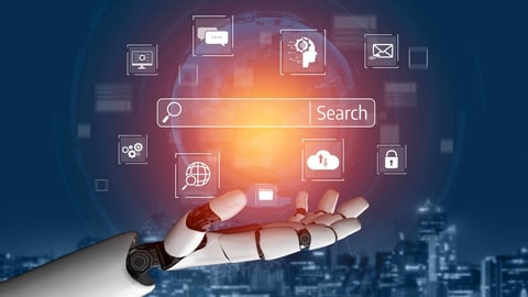 AI improves SEO with smart keyword tools, search pattern analysis, and virtual assistants to boost online visibility and marketing reach. Vouch; Shutterstock ID 2661263243