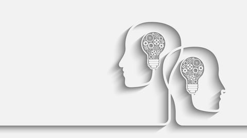 Human heads creating a new idea background. Eps10 vector for your design; Shutterstock ID 267283724