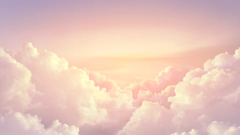 pink paradise sky background with large clouds can use as for advertising background compose with product; Shutterstock ID 599743658