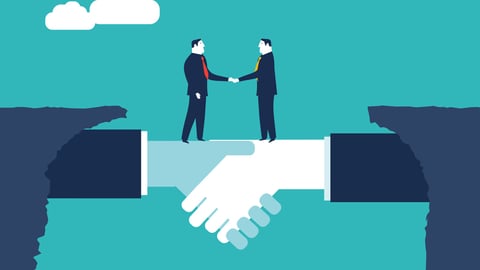 Businessmen shaking hands. Business concept illustration; Shutterstock ID 618141740