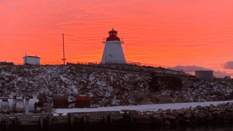 Lighthouse at sunset