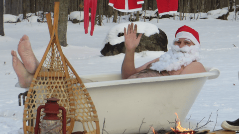 Santa in tub teaser