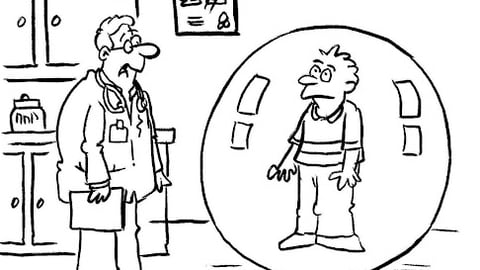 doctor and patient cartoon for February 2022