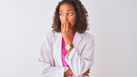 female-doctor-biting-nails