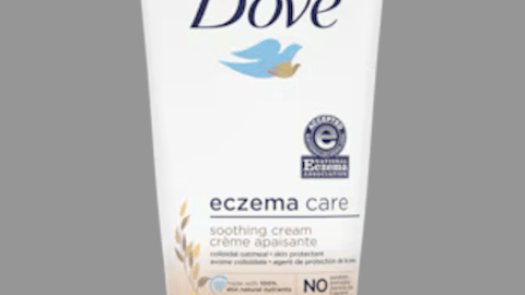 White tube of eczema cream