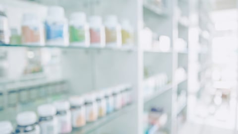 Pharmacy blurred light tone with store drugs shelves interior background, Concept of pharmacist, middle east or transcontinental region centered on western asia. Background of pharmacy store.; Shutterstock ID 572121190