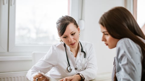 Charming female doctor giving advice to a female patient. ; Shutterstock ID 796803439