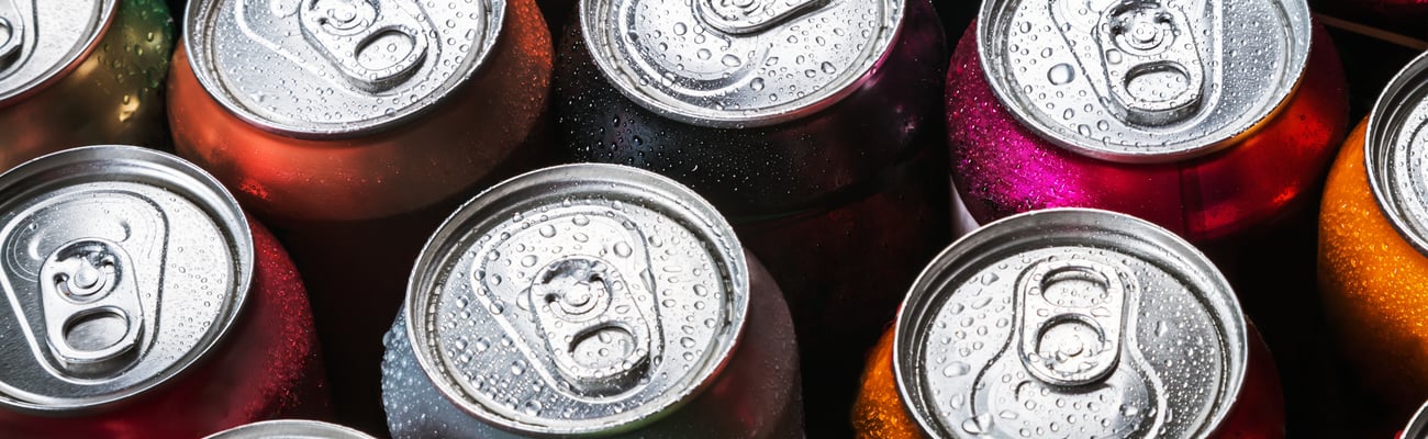 Cans of soda