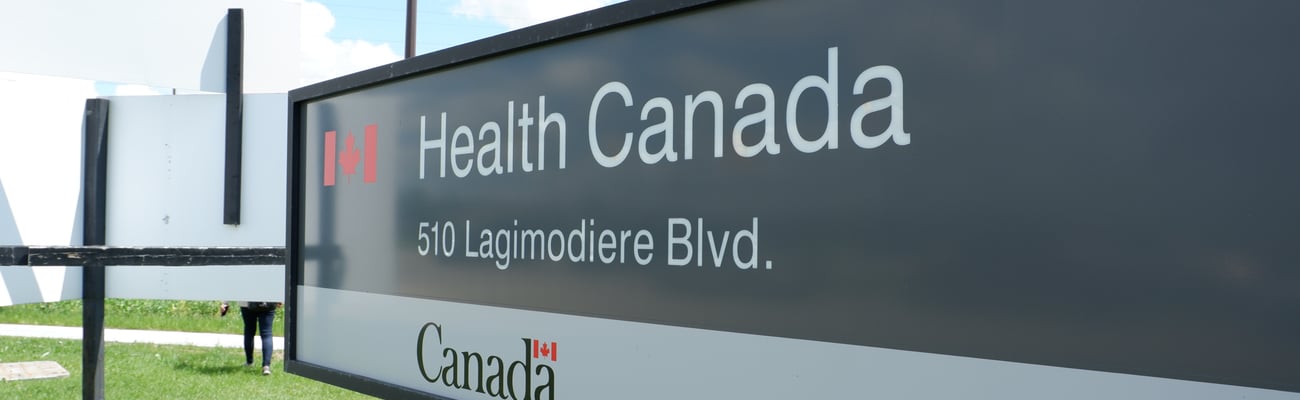 Sign outside the Health Canada office