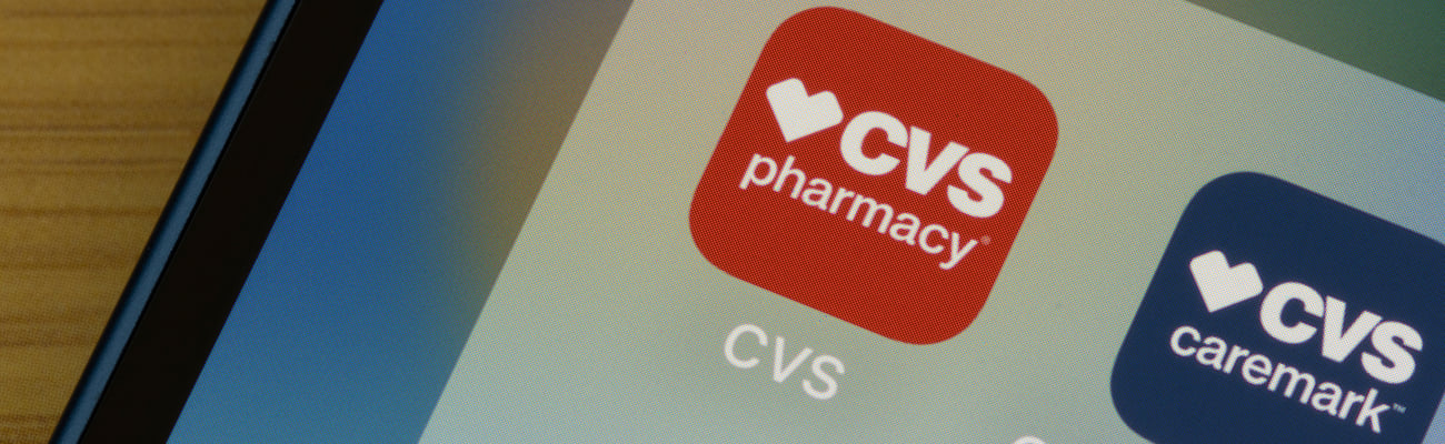 CVS and Caremark apps on a phone