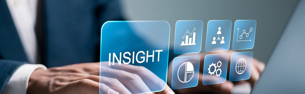 Customer insight marketing concept. Businessman use laptop with insight icon on virtual screen. Using customer insight to build strong customer relationship and increase customer loyalty.; Shutterstock ID 2436136015