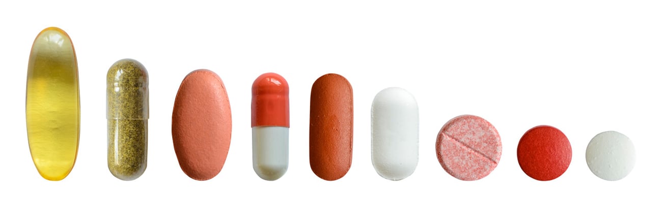 Isolated Collection Of Various Medical Tablets And Pills; Shutterstock ID 626516846