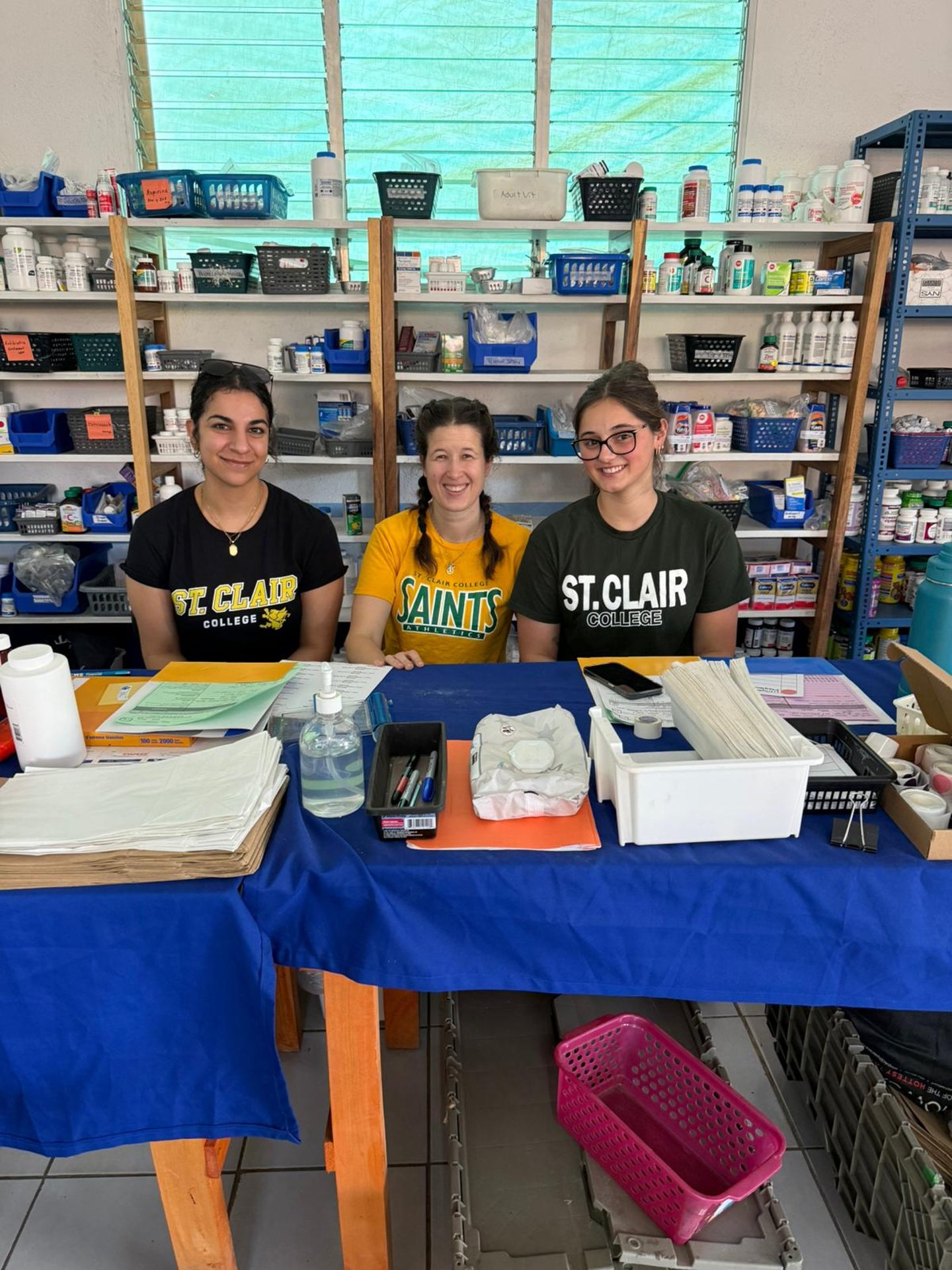 Pharmacy tech students in Guatemala