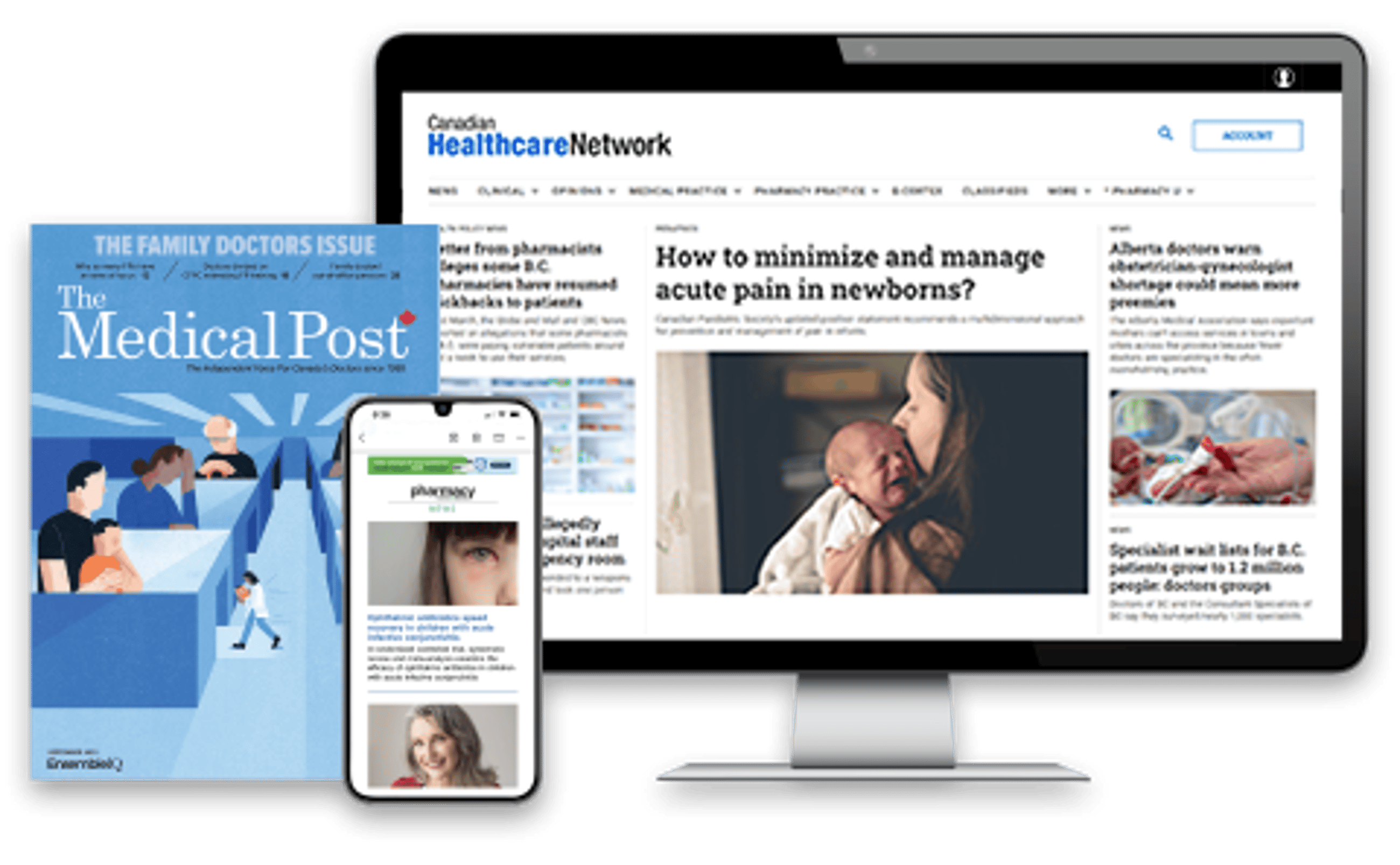 healthcare magazines and websites