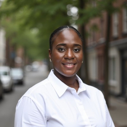 woman in white shirt