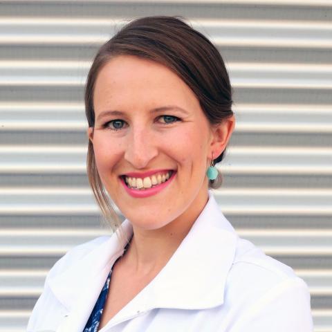 Female community pharmacist Kimberley Kallio