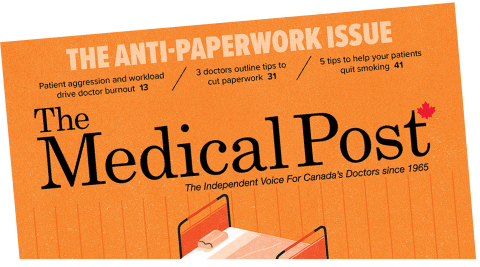 top half of a cover of the Medical Post magazine