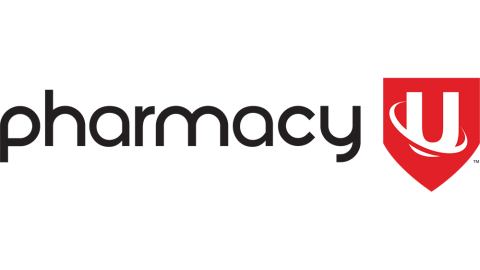 Pharmacy U logo on a transparent background